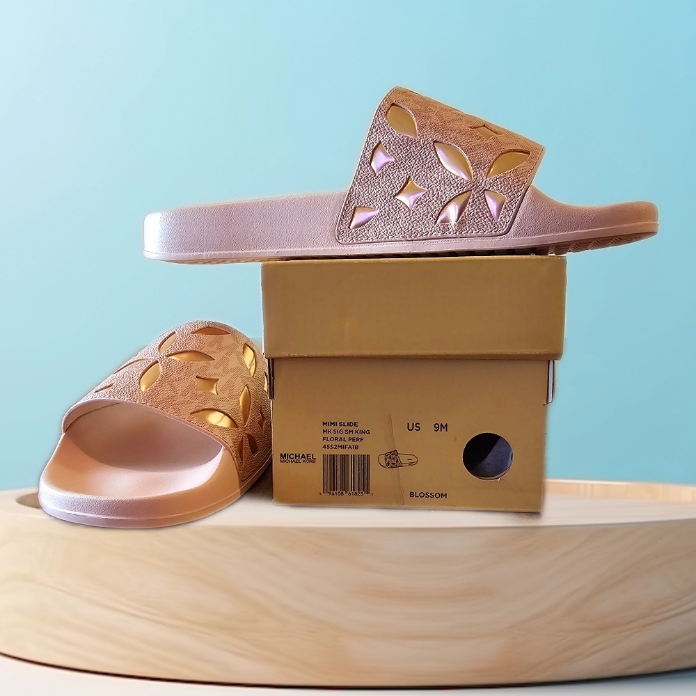 Michael Kors Women's Slide Sandals - Gold